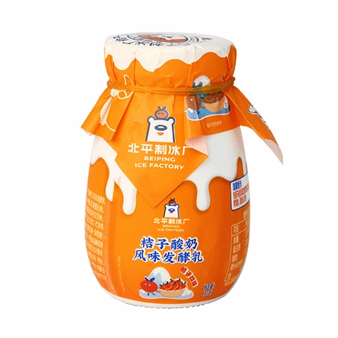 北平制冰厂桔子酸奶*3