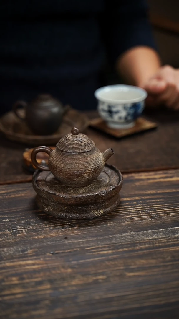 全手工制作  南蛮 梨形 正把壶