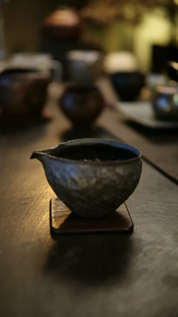 阿眠     松风舍松石三角口公道杯
