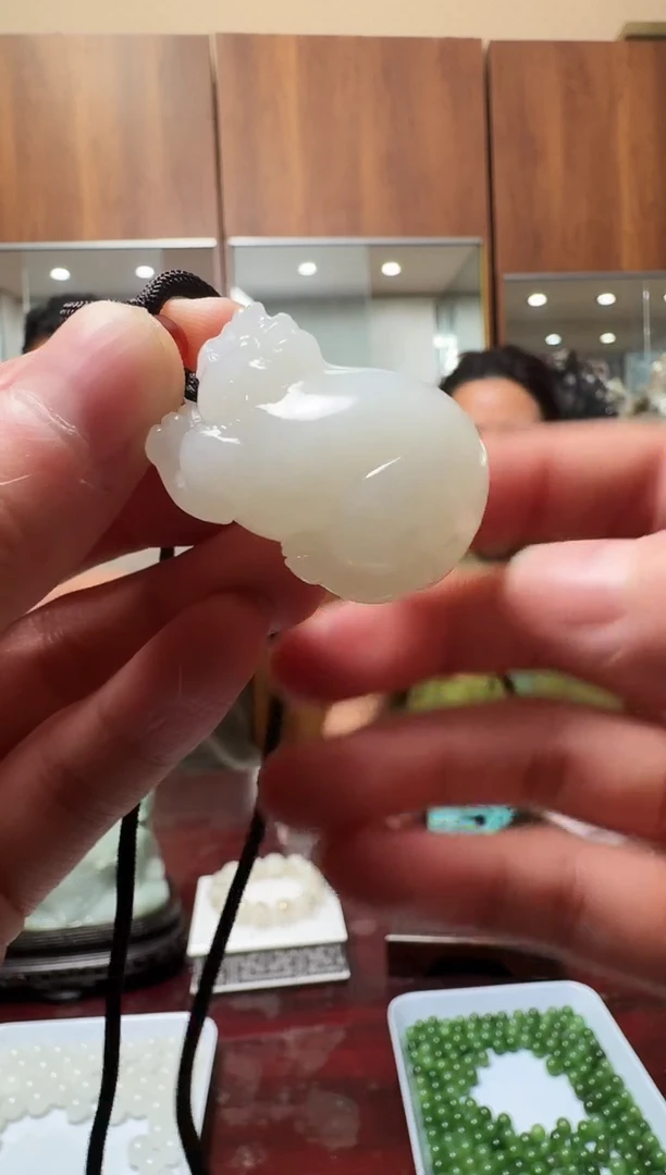 和田玉未镶嵌挂件WJS0725-196