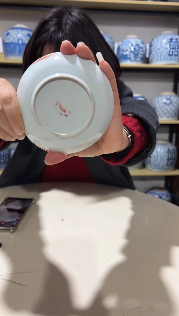 望*空粉彩四季花卉小蝶