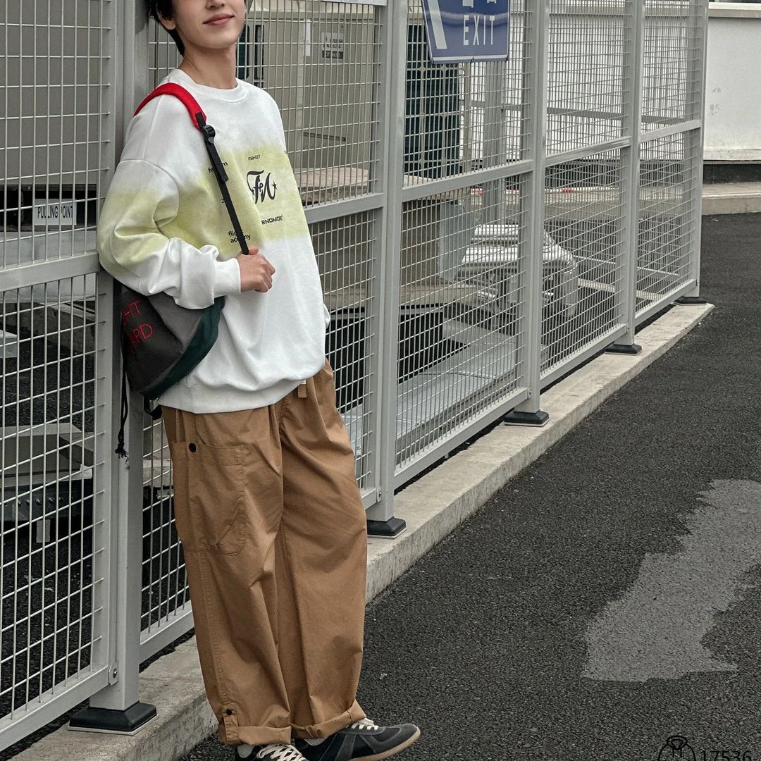 17639高端专享2025老林家天花板春款梭织裤卡其