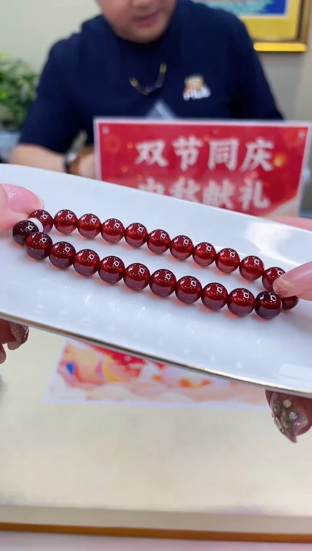 未镶嵌手链石榴石@@LJ30807022