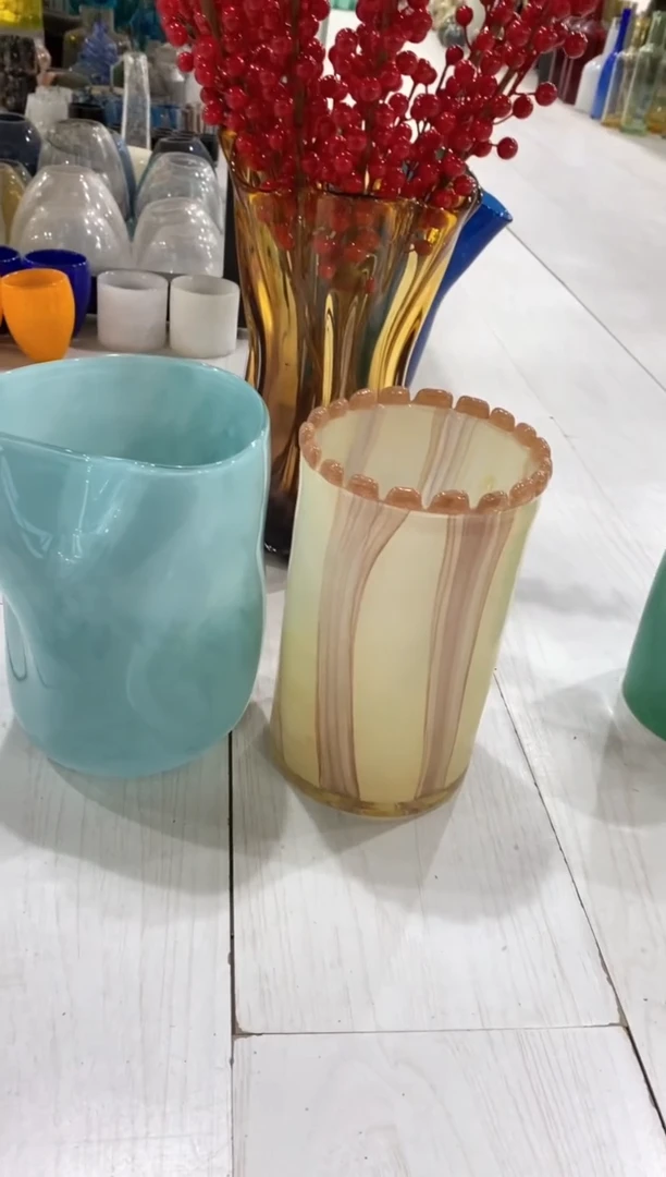 【闪购商品】琉璃慕忆家花瓶一对