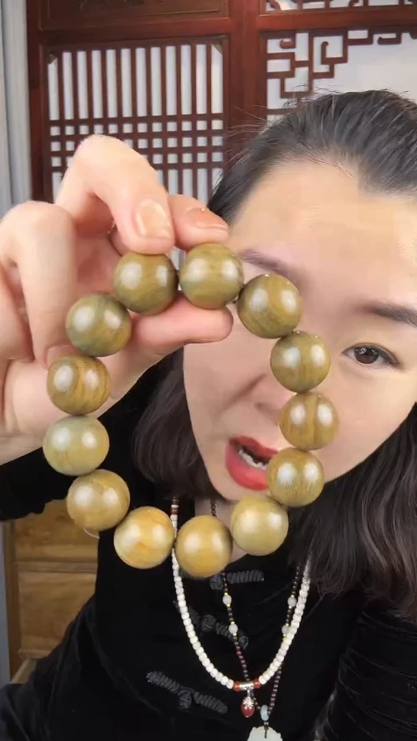 维腊木（绿檀）阿根廷绿檀卡1.8单圈手串