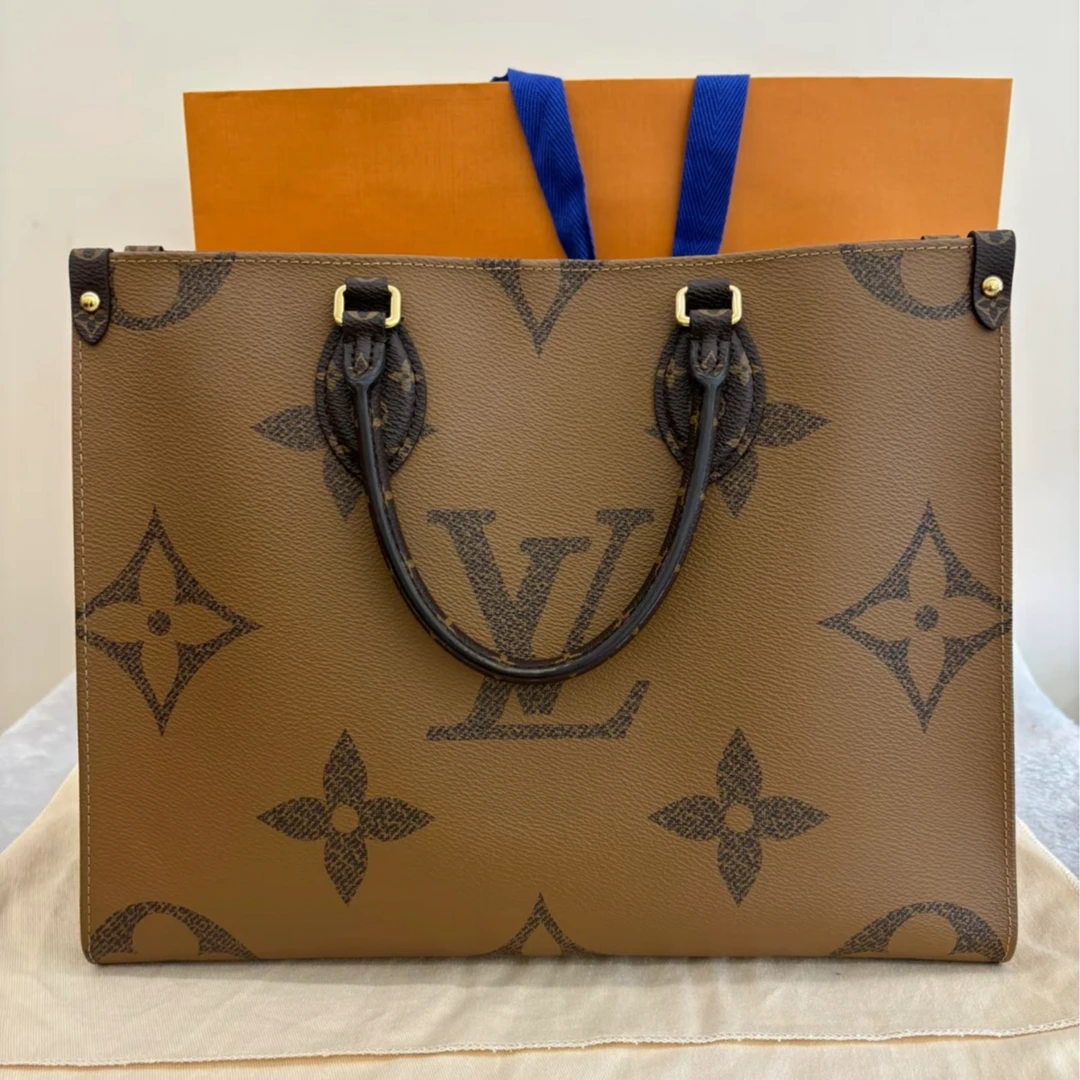 99新 LouisVuitton/路易威登 【杨贵妃专属】 老花 中号 onthego