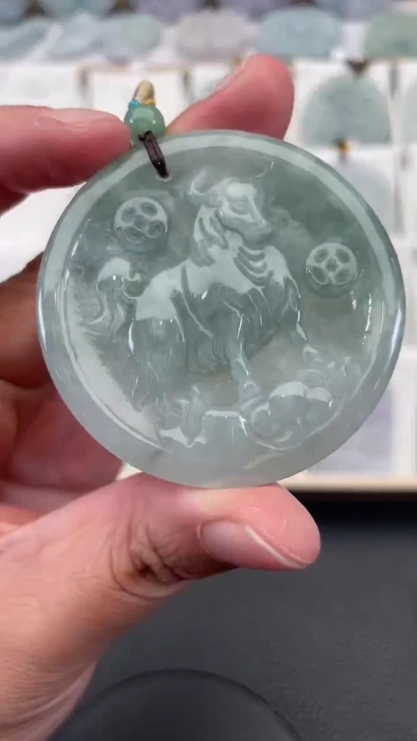 颈饰未镶嵌翡翠天然缅甸翡翠A货129