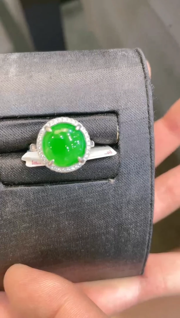 翡翠未镶嵌颈饰A6天然A货翡翠戒指