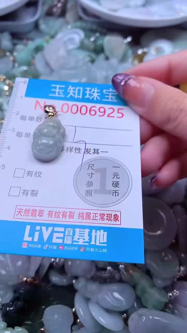 翡翠未镶嵌吊坠(不含链)6925