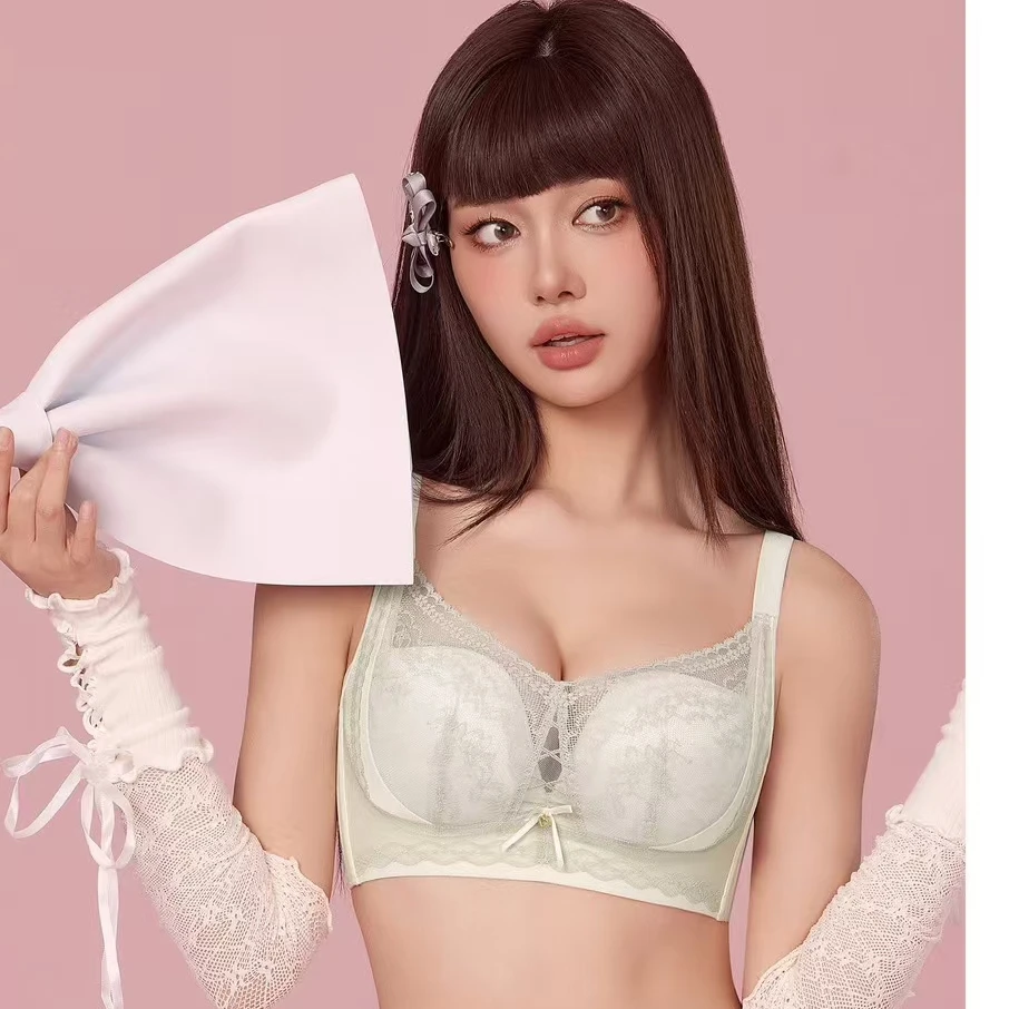 2025年新款中厚B杯无钢圈无骨零感罩亲肤聚拢舒适女士文胸9571