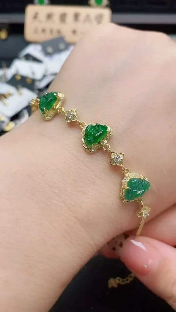 银S925镶嵌戒指翡翠1