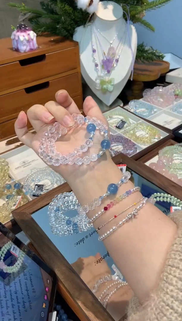 未镶嵌手串水晶孤品捡漏均匀瑕疵介意勿拍
