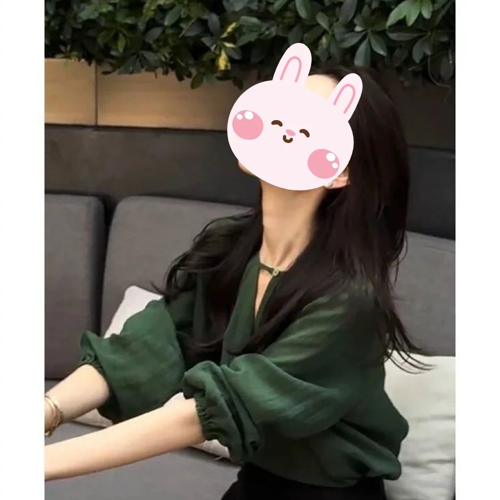刺绣拼接露背雪纺衬衫女春夏新款设计感小众宽松显瘦v领时髦小衫