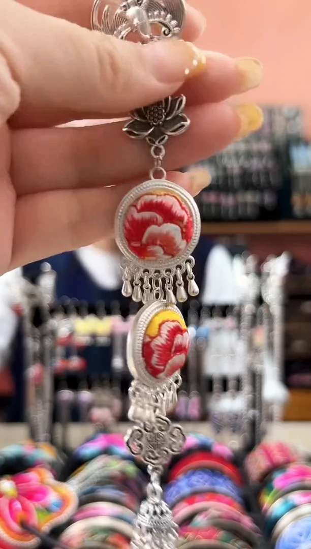 织绣艺枝独绣老绣饰品87