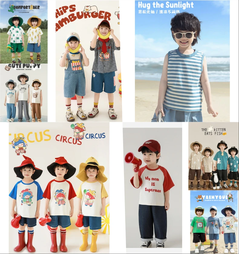 YOEHYAUL/幼悠【幼悠精选】男童夏季汉服百搭洋气短袖  单件  QC201