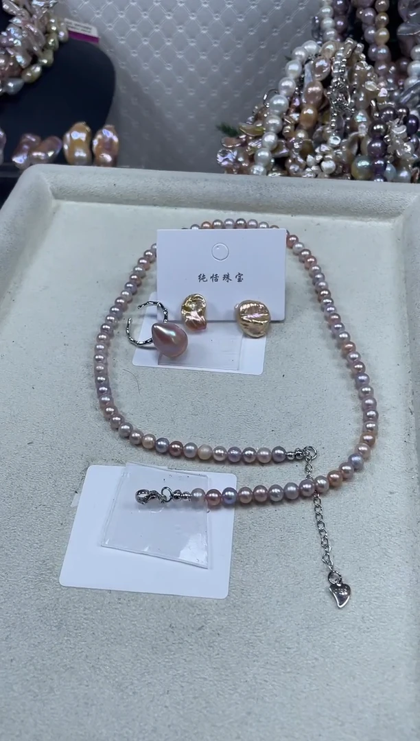 【闪购商品】淡水珍珠套链未镶嵌【纯恬珍珠】