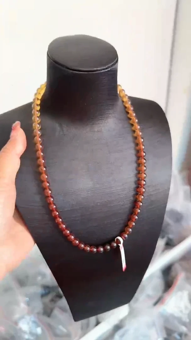 【闪购商品】琥珀手串未镶嵌规格7彩虹妈妈链# 28