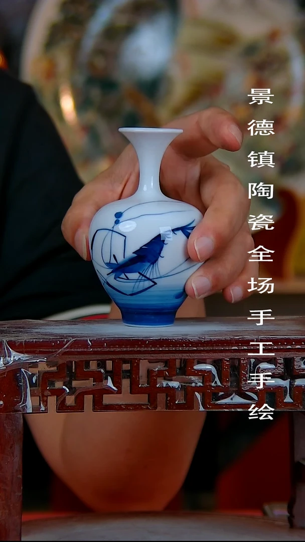 摆件景德镇陶瓷 全场手工手绘