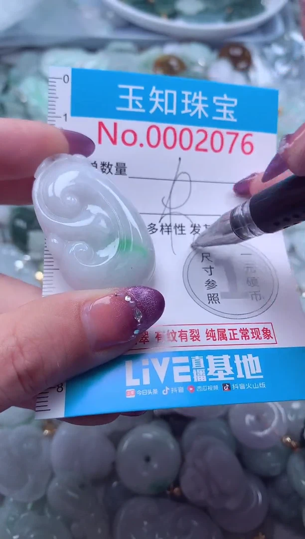 翡翠未镶嵌吊坠(不含链)2076