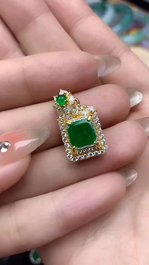 【闪购商品】翡翠颈饰银S925镶嵌颈饰