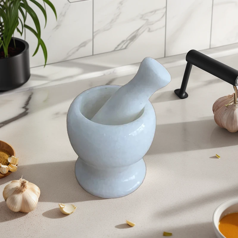 捣蒜石臼捣碎器蒜泥器罐石头蒜臼石锤石臼老式老石头石锤石材捣蒜