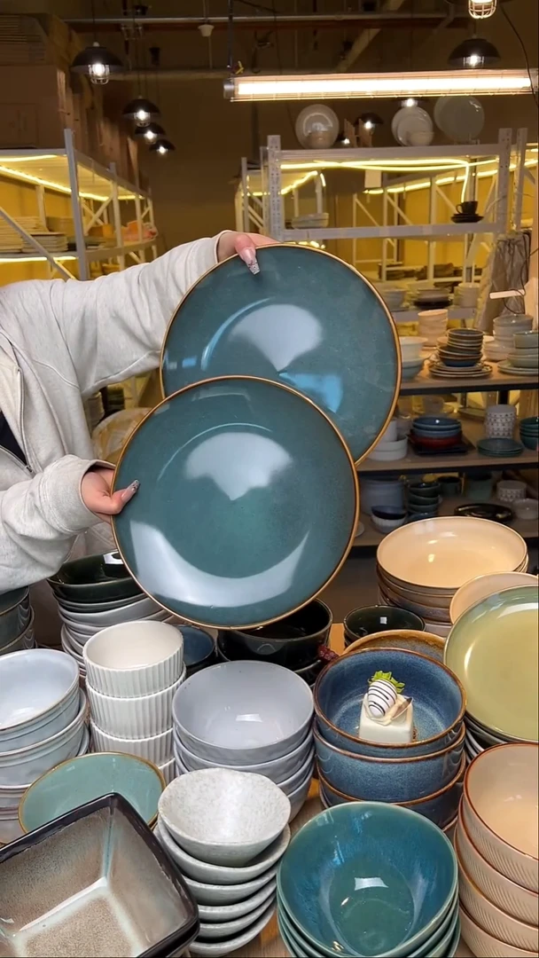 瓷123【瑕疵】外贸尾货窑变釉下彩