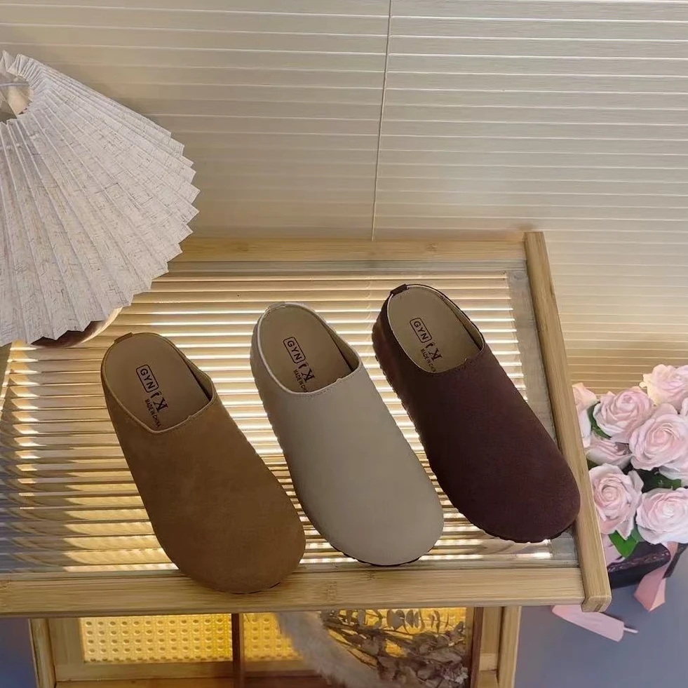 2025早春新款爆款软底防滑时尚百搭防滑简约高级外穿女博肯拖鞋