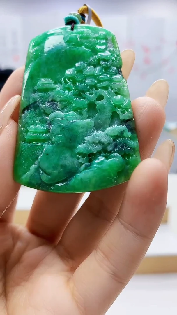 未镶嵌定制翡翠5145ty-毛货挂件35