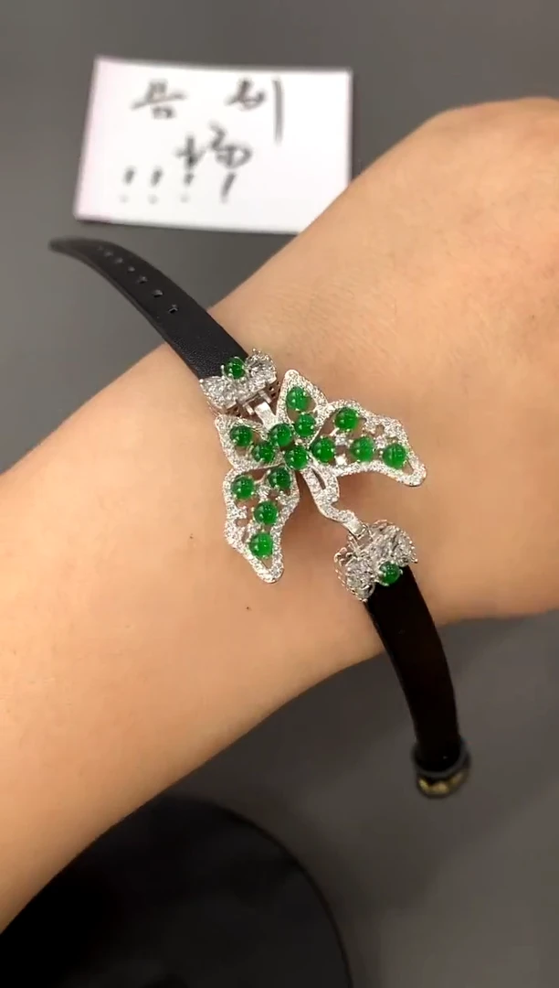 【闪购商品】翡翠手绳银S925镶嵌买断价