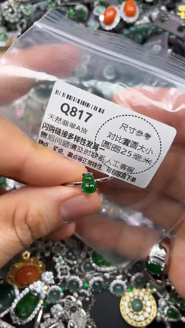 颈饰未镶嵌翡翠Q817戒指