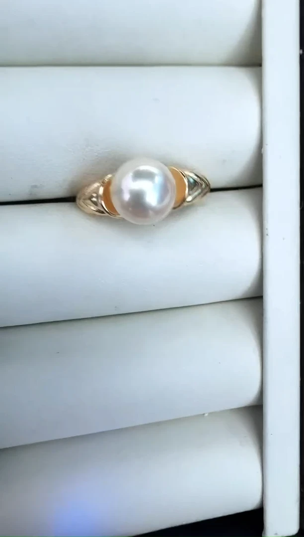 【闪购商品】海水珍珠戒指银S925镶嵌戒指