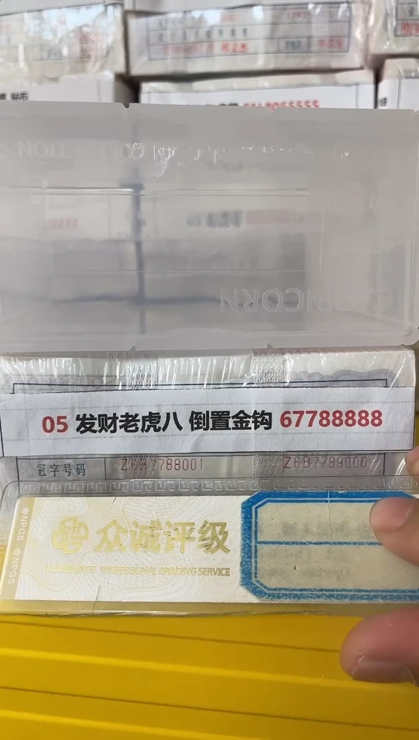 M 05 发财老虎八 倒置金钩 67788888