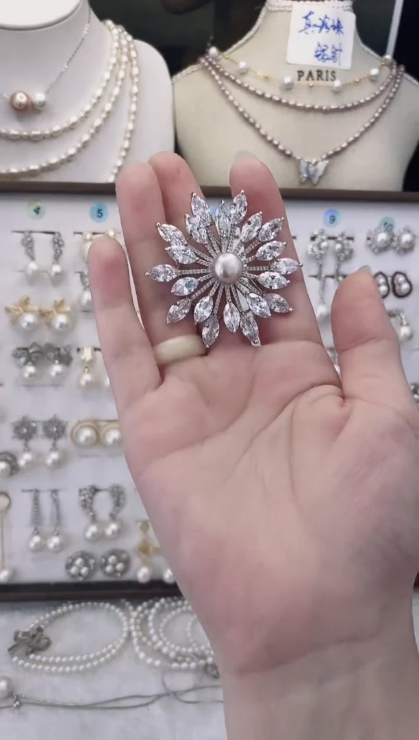 合金耳饰淡水珍珠48