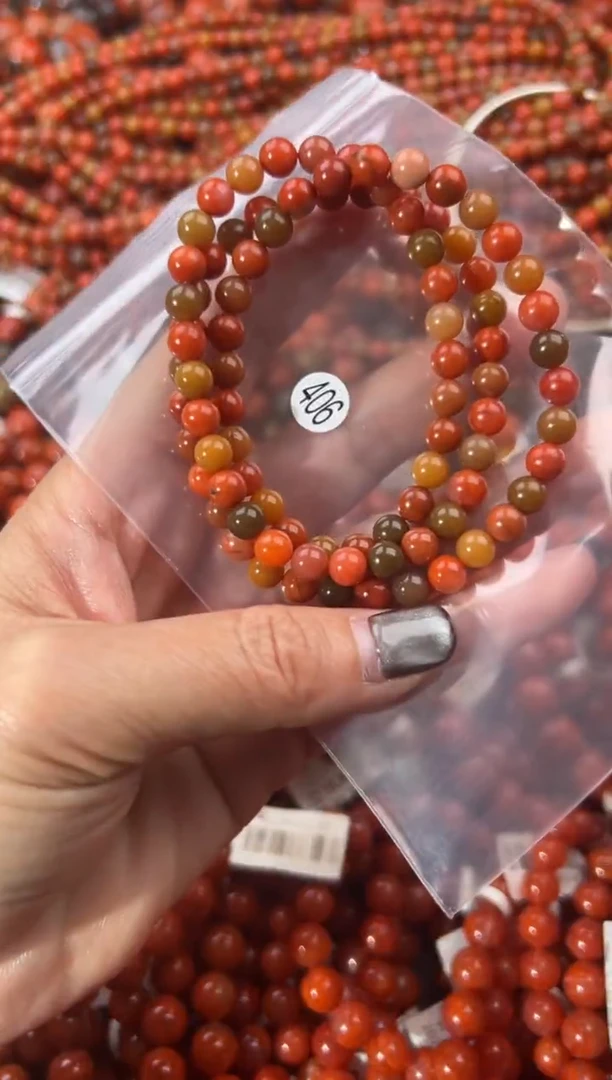 未镶嵌手串南红玛瑙6+