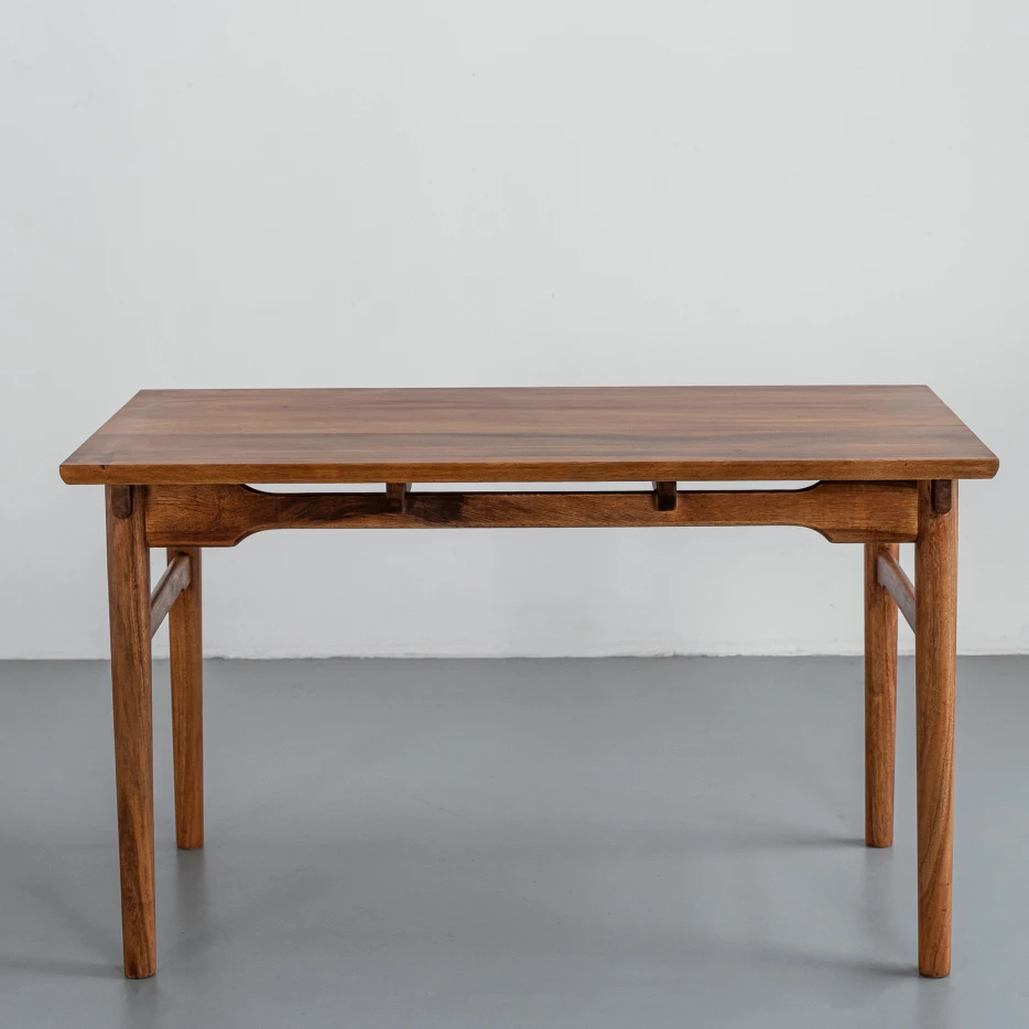 厂家直销 清风桌南美胡桃木 全实木 整装发货 榫卯结构