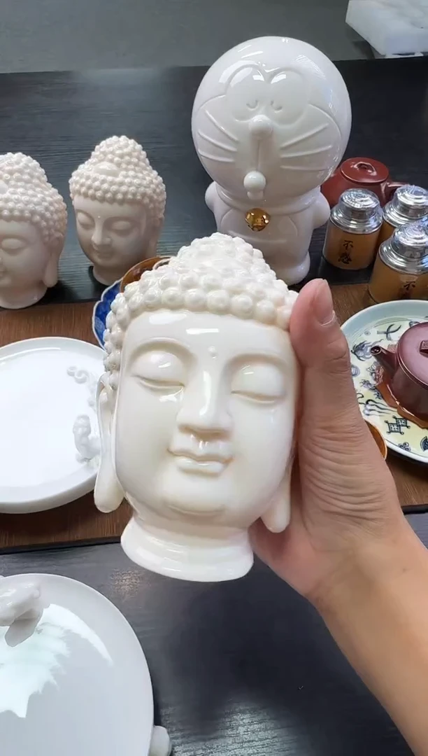 -金***土白瓷佛像----------