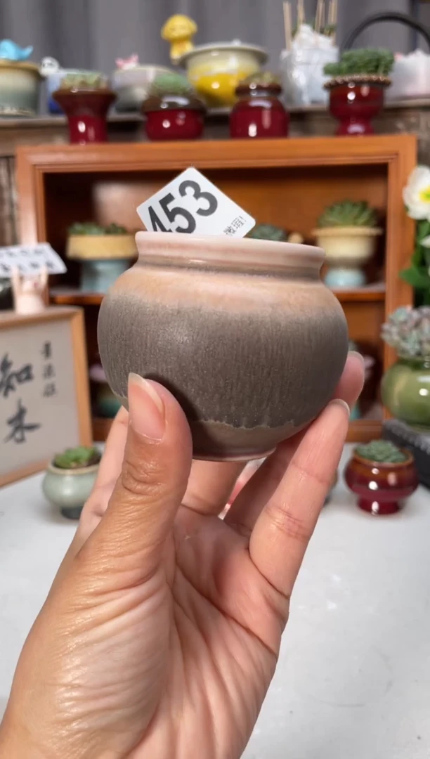 瓷片453知木小方花盆编号