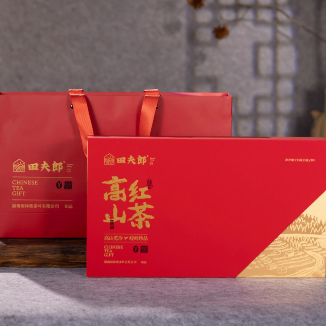 田夫郎高山红茶高山绿茶礼盒装5g*39