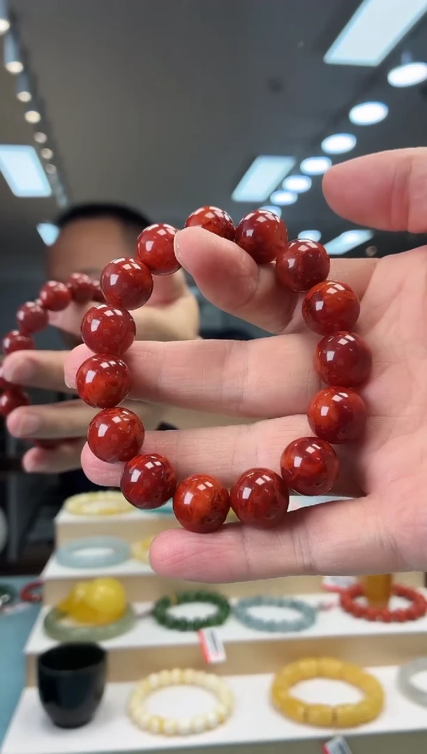 未镶嵌手串南红玛瑙14m+手串