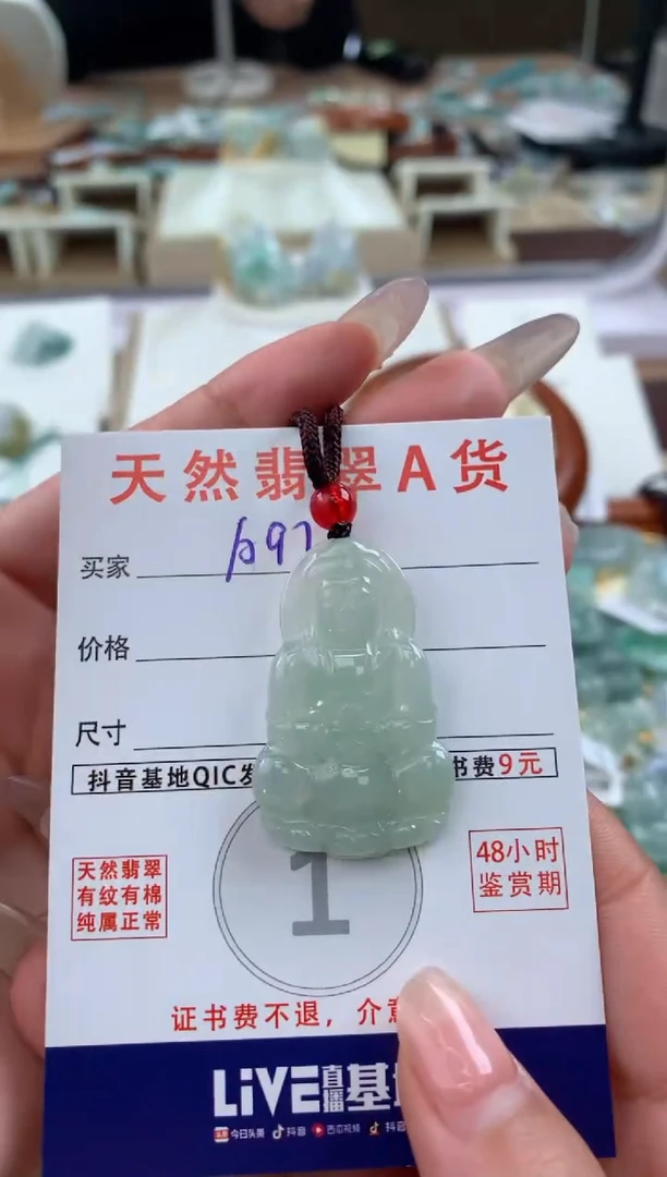 【闪购商品】翡翠颈饰未镶嵌天然A货翡翠挂件