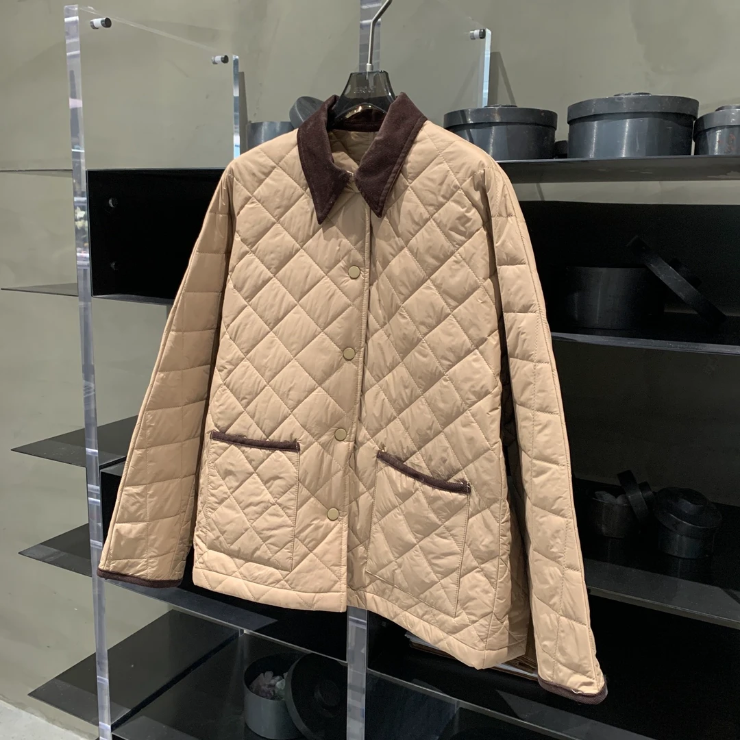 经典菱格绗缝黄金甲棉服 WT6779