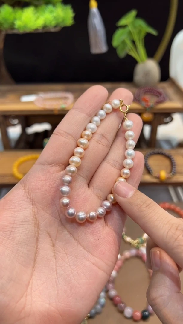 【闪购商品】淡水珍珠手串未镶嵌手饰@@