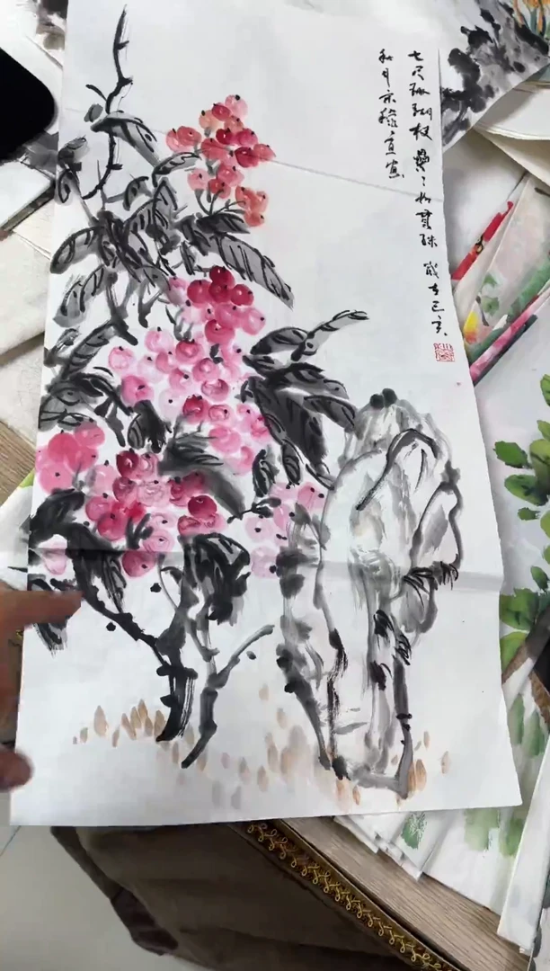 国画11.24国画手绘作品无边框