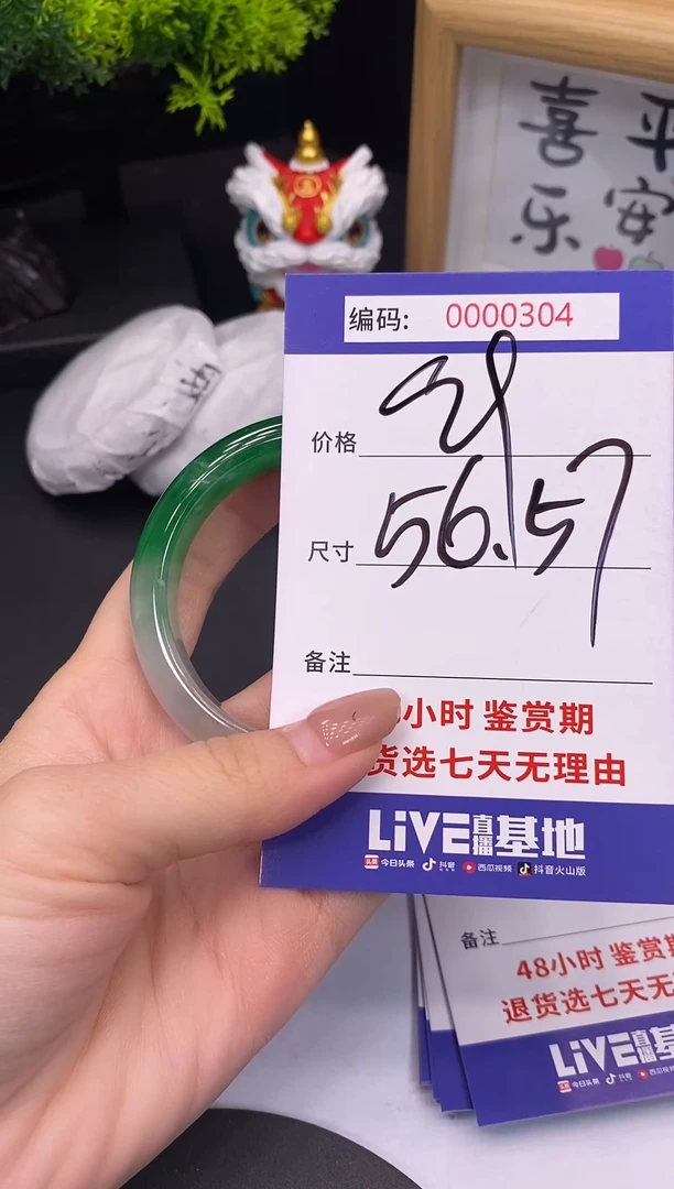 未镶嵌手镯翡翠0000304