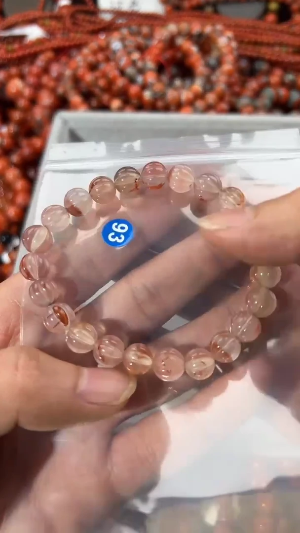 南红玛瑙手串未镶嵌8+