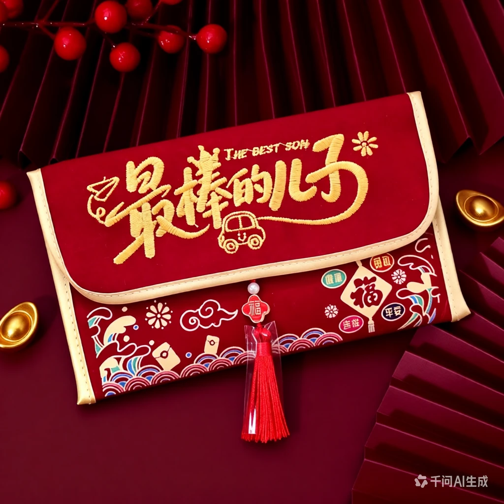 XCY【XM-91019】绒面马年红包2026年新款新年红包