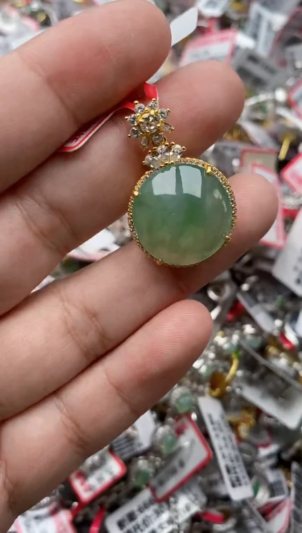 【闪购商品】翡翠戒指银S925镶嵌44444---8