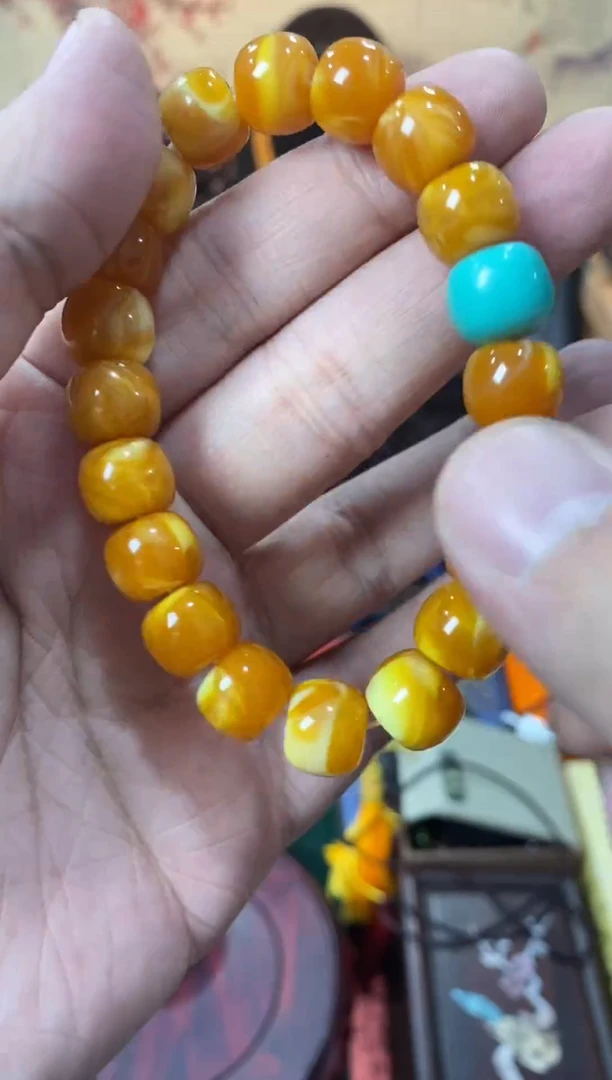 未镶嵌蜜蜡手链小桶珠直播推荐直播推荐