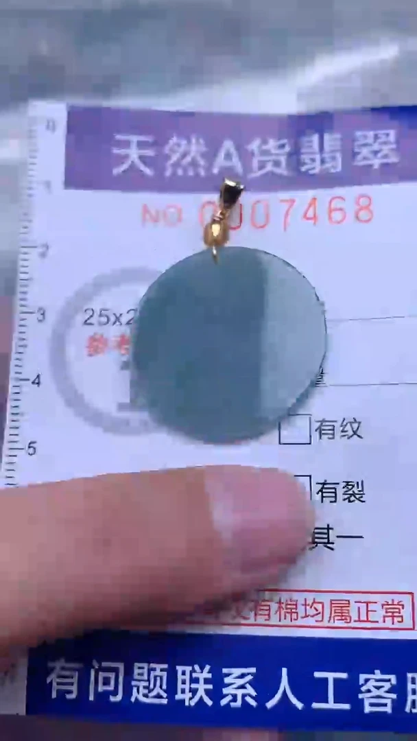翡翠未镶嵌吊坠(不含链)1
