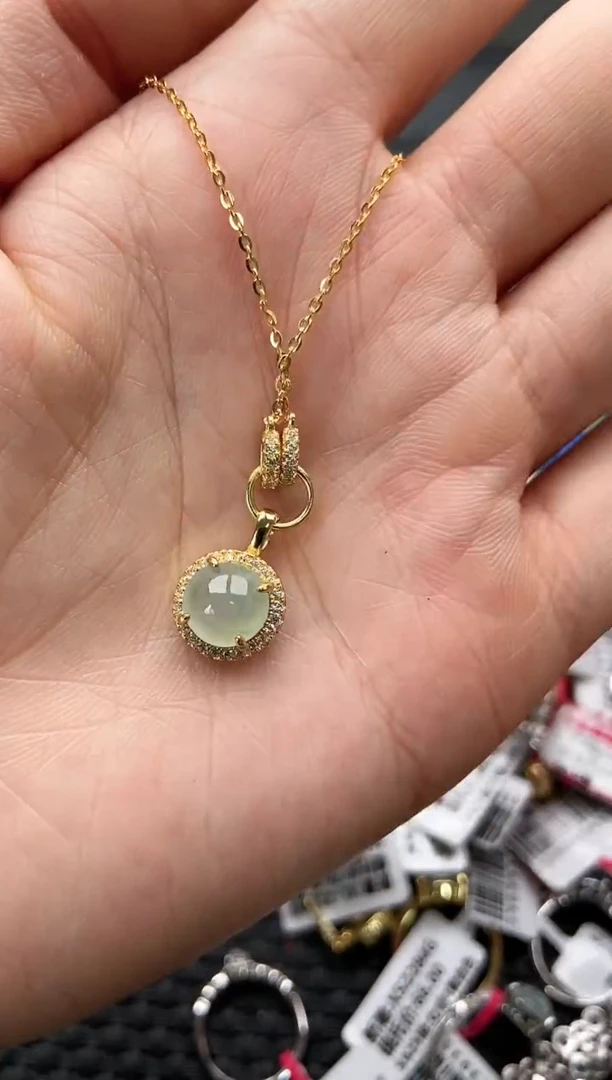 【闪购商品】翡翠戒指银S925镶嵌2222222    6